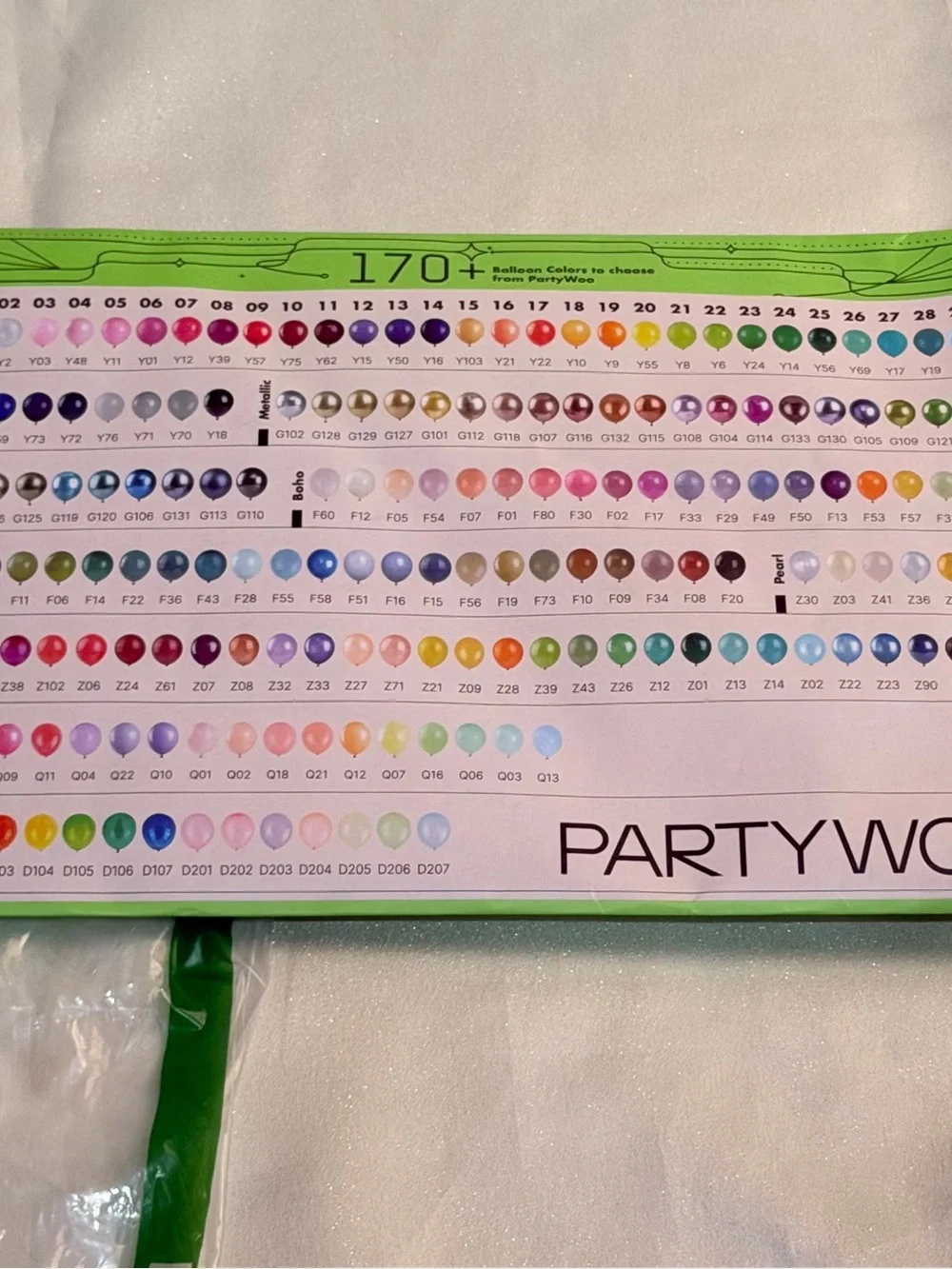 N/A balloon color